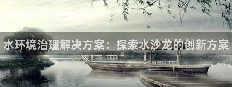 凯发网娱乐官网登录|水环境治理解决方案：探索水沙龙的创新方案